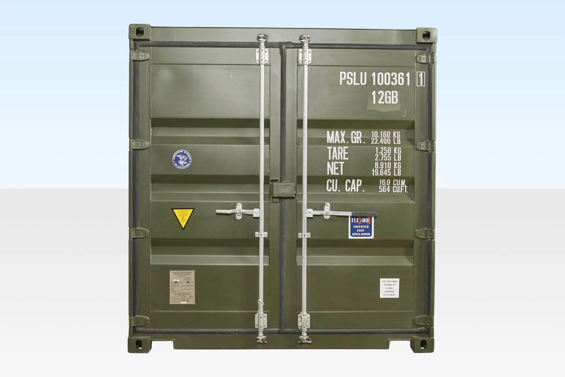 10Ft X 8Ft Shipping Container (One Trip) - Green - photo 2 | Sea Shares