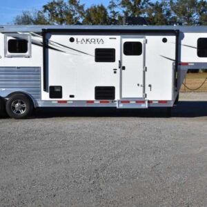 2022 Lakota Charger LQ 2 Horse Trailer with 9′ Short Wall | Sea Shares