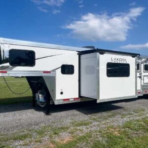 2024 Lakota Charger 8411RKGLQ 4 Horse Trailer with 11′ Short Wall | Sea Shares