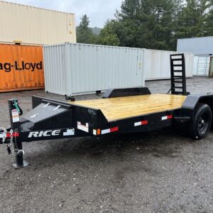 2024 Rice Trailers 7×16 10K Equipment Hauler w/D-Rings, Spare Mount, & Toolbox | Sea Shares