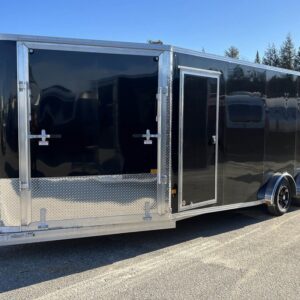 2024 Sno Pro 7.5×22 Aluminum 4-Place Drive In/Out w/Extra Height, Mats & Guides, Canopy | Sea Shares