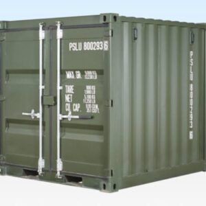 8Ft One Trip Shipping Container (Green) | Sea Shares
