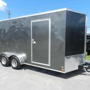 Covered Wagon 7’x16′ Enclosed Trailer - 12″ Added Height | Sea Shares