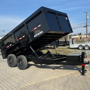 BWise 7 x 14 High Side Dump Trailer - Barn Doors | Sea Shares