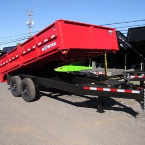 BWise 7 x 14 Deckover Dump Trailer - Fold Down Sides | Sea Shares