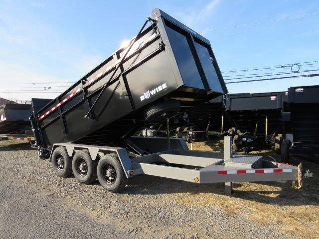 BWise 7 x 16 Heavy Duty Dump Trailer - Tri-Axle Ultimate Dump | Sea Shares
