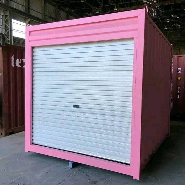 10 ft Pink Container with Roll‑Up Door | Sea Shares