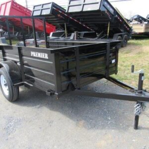 Premier 5 x 8 Landscape Utility Trailer - Steel Sides | Sea Shares